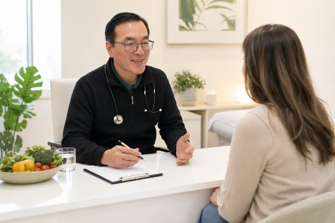 Dr. Arakaki en consulta, Especialista en descenso de peso